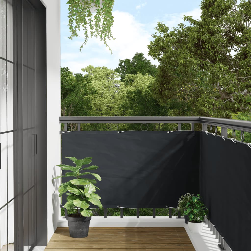 Garten-Sichtschutz Anthrazit 600x75 cm PVC