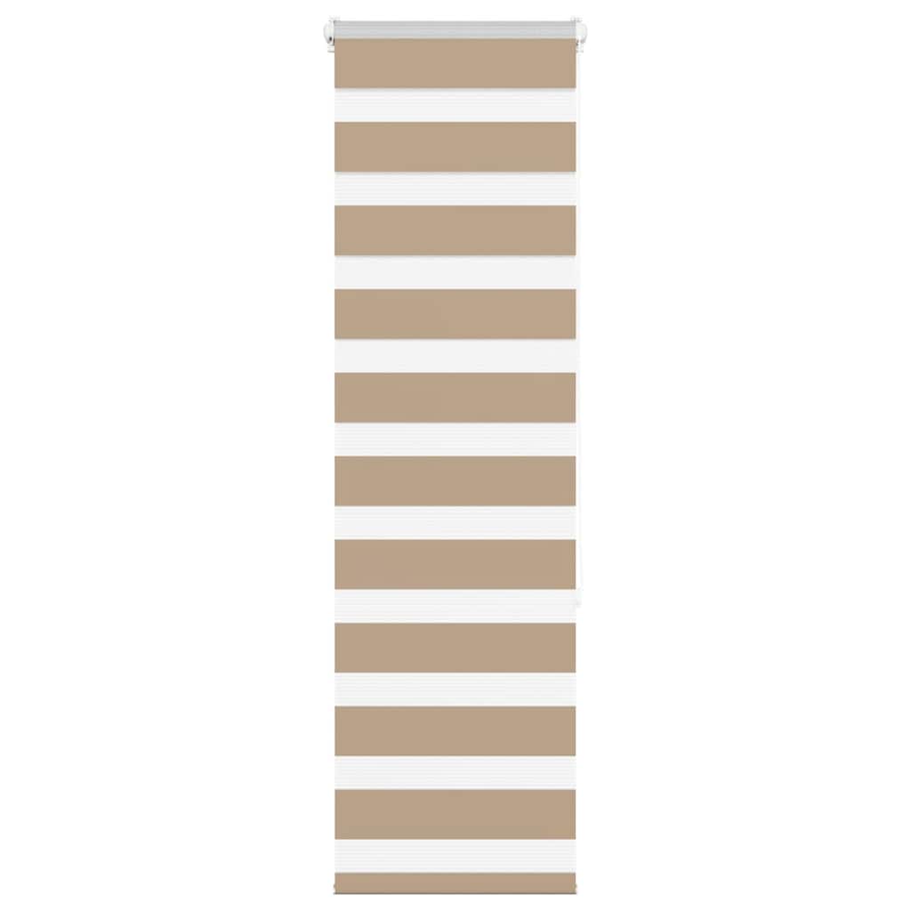 Zebrarollo Sandbraun 50x150 cm Stoffbreite 45,9 cm Polyester