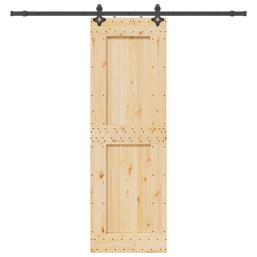 Schiebetür mit Beschlag 70x210 cm Massivholz Kiefer