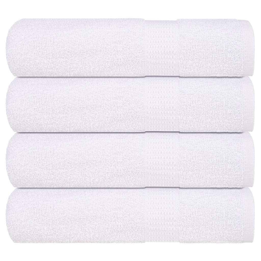 Duschtücher 4 Stk. Weiß 70x140 cm 360 g/m² 100% Baumwolle