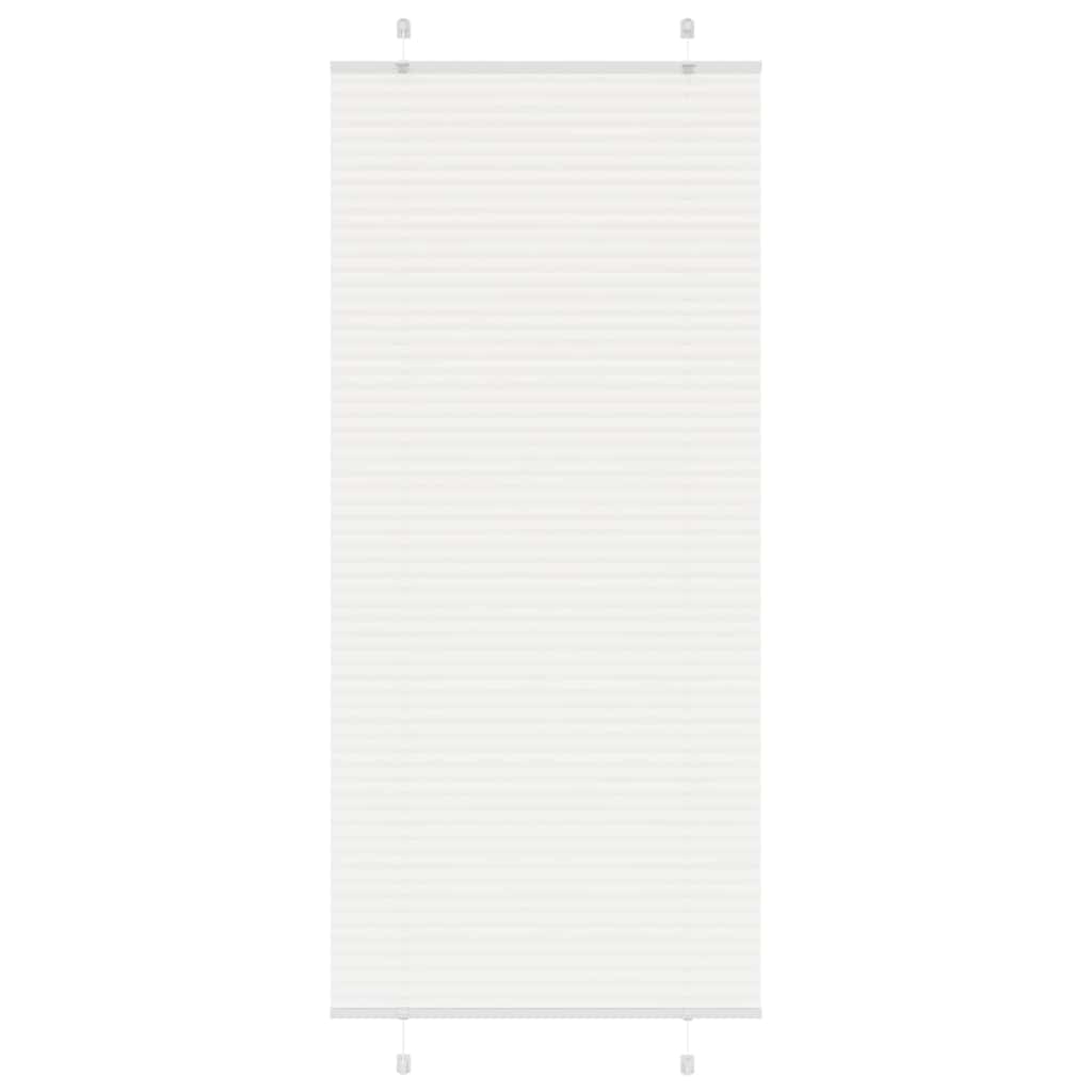 Plissee Weiß 100x200 cm Stoffbreite 99,4 cm Polyester