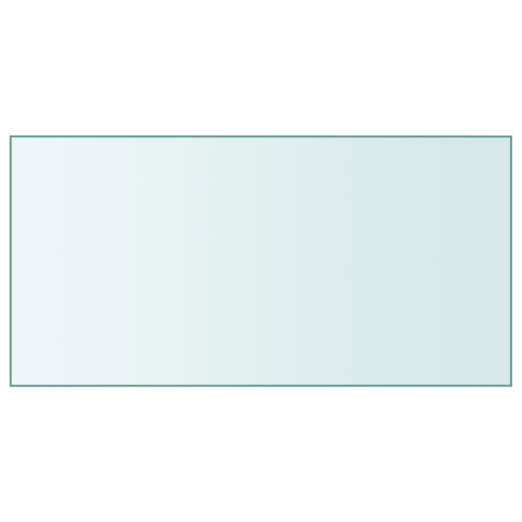 Tischplatte Transparent 50x100 cm Hartglas