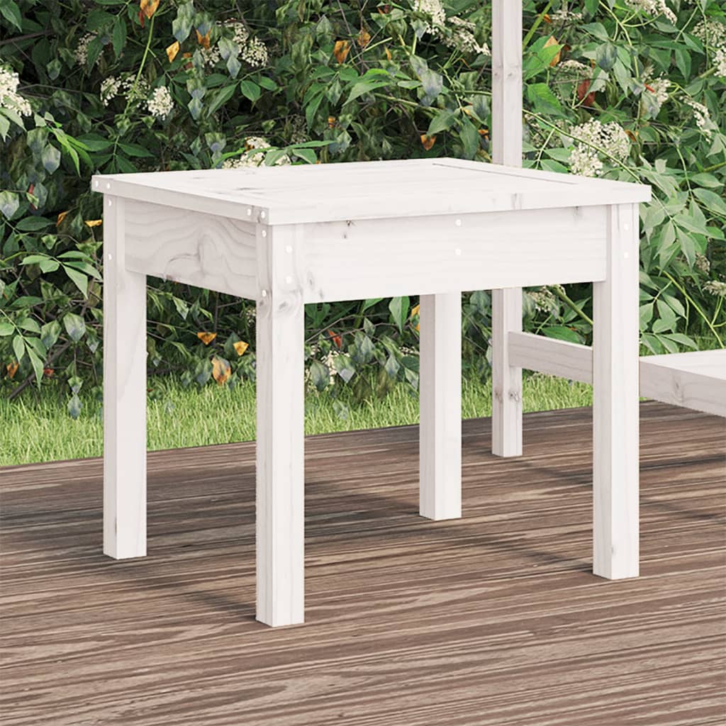 Gartenbank Weiß 50x44x45 cm Massivholz Kiefer Gartenbank Weiß 50x44x45 cm Massivholz Kiefer