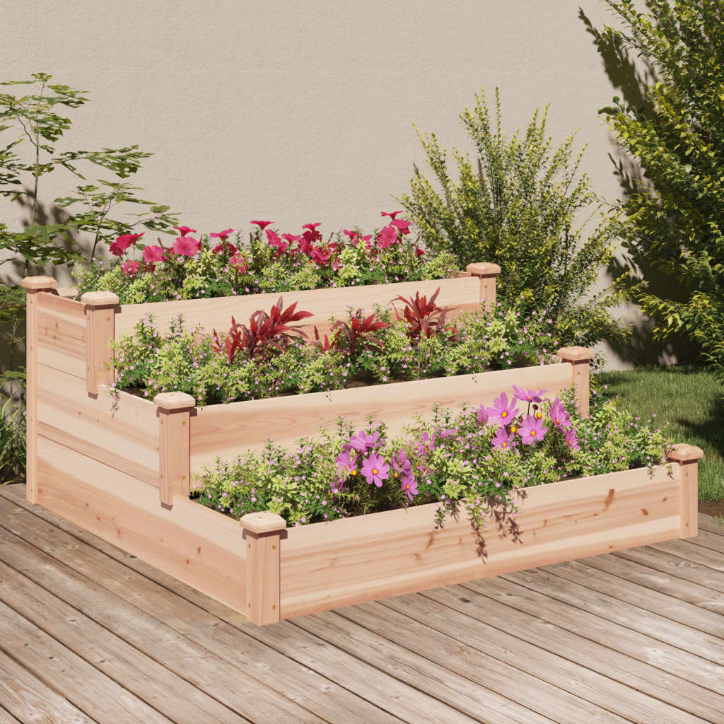 Hochbeet 120x120x56 cm Massivholz Tanne Hochbeet 120x120x56 cm Massivholz Tanne