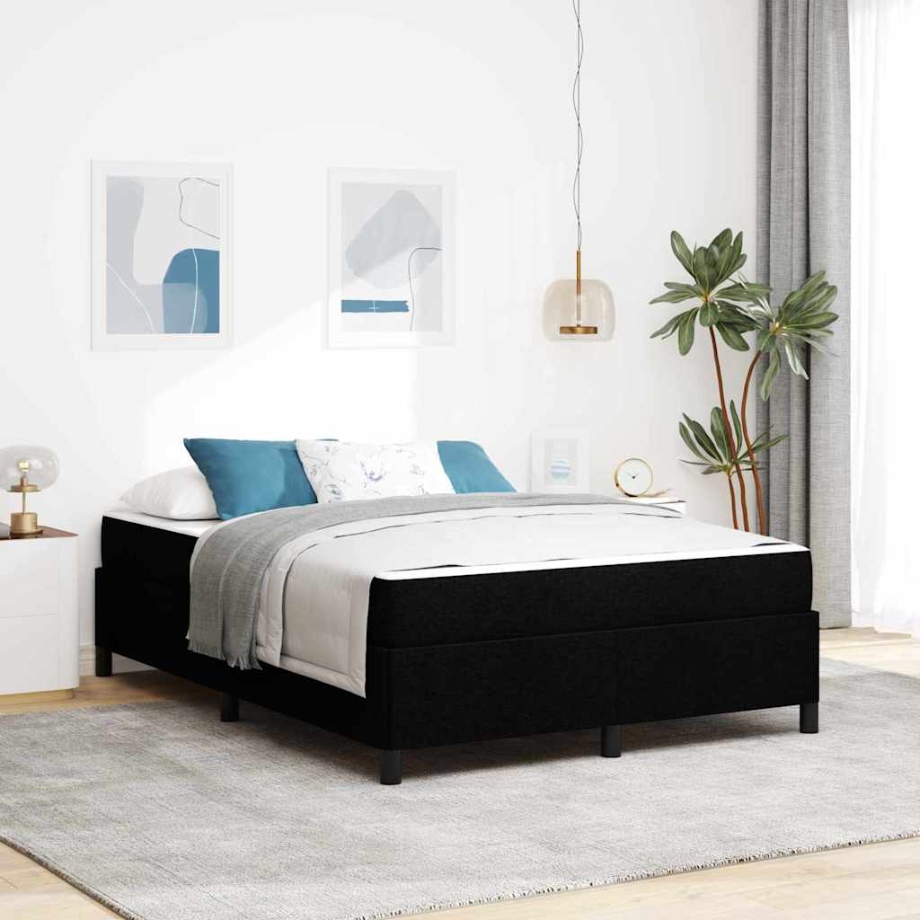 Boxspringbett Schwarz, Schwarz 140 x 200 cm
