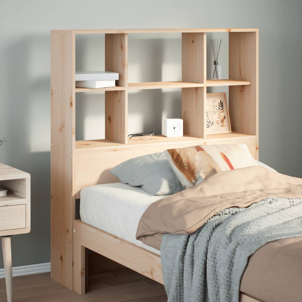 Kopfteil mit Stauraum 90 cm Massivholz Kiefer