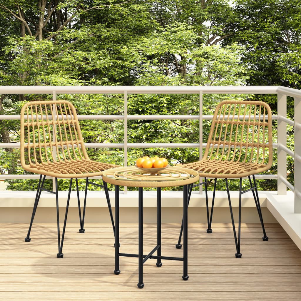Gartenstühle 2 Stk. 48x62x84 cm PE-Rattan Gartenstühle 2 Stk. 48x62x84 cm PE-Rattan