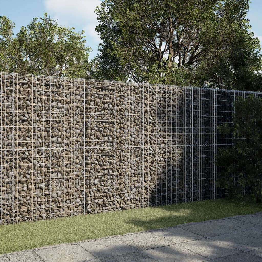 Gabione mit Deckel 300x50x200 cm Verzinktes Eisen Gabione mit Deckel 300x50x200 cm Verzinktes Eisen