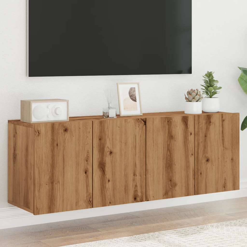 TV-Wandschränke 2 Stk. Artisan-Eiche 60x30x41 cm