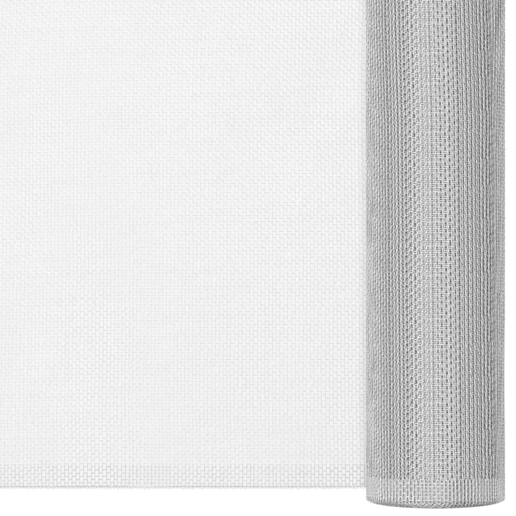Fliegengitter Aluminium 112x2000 cm Silbern