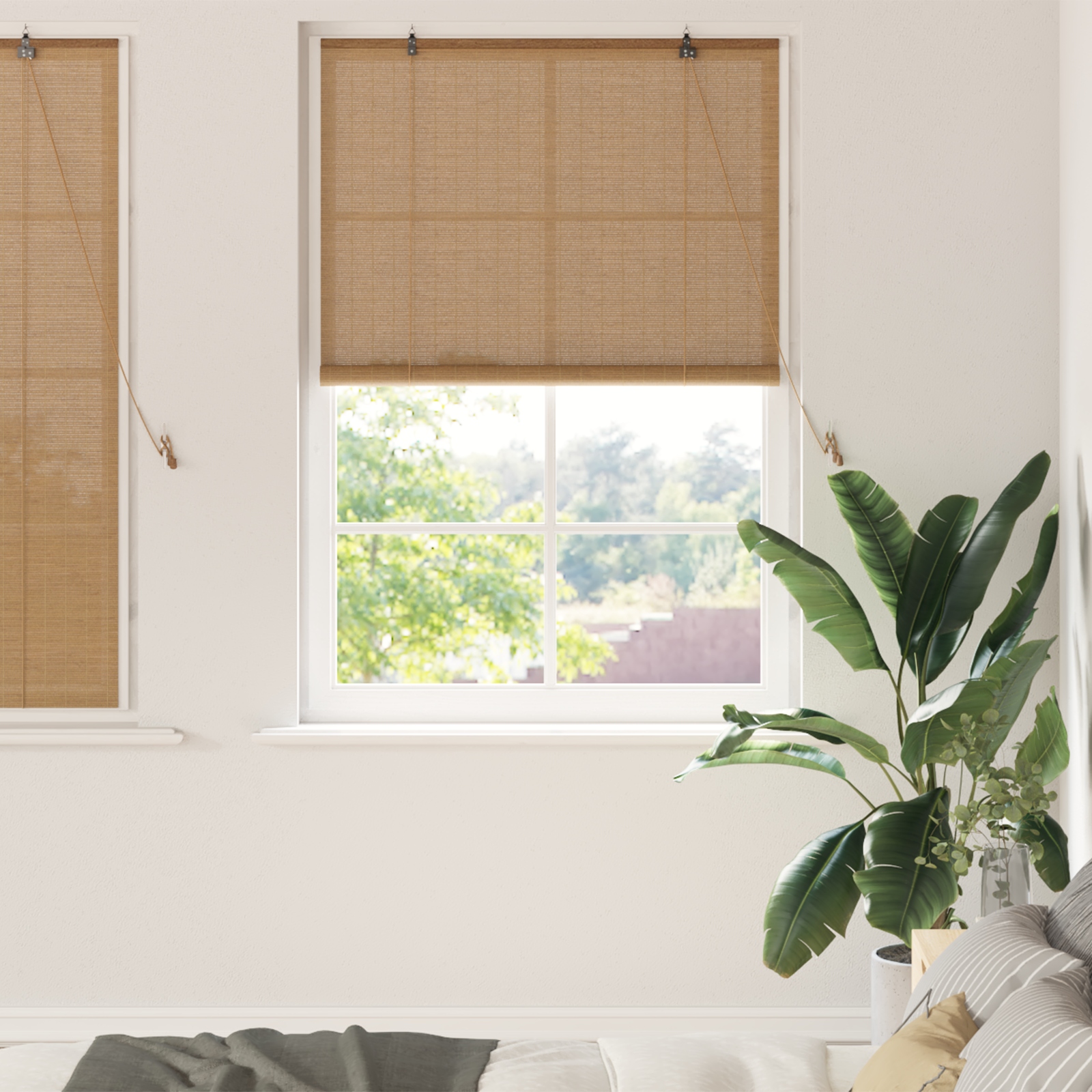 Fensterjalousien und -schattierungen Hellbraun 120 x 160 cm
