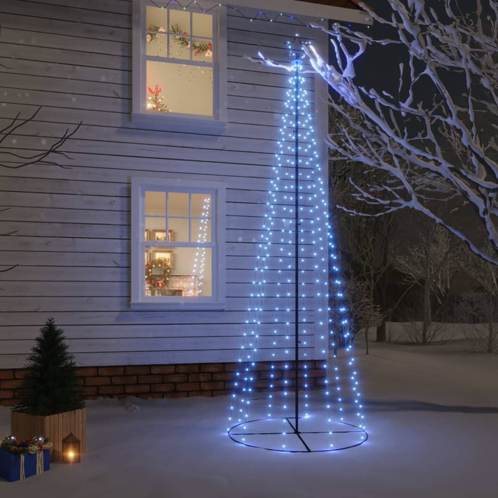 LED-Weihnachtsbaum Kegelform Blau 310 LEDs 100x300 cm