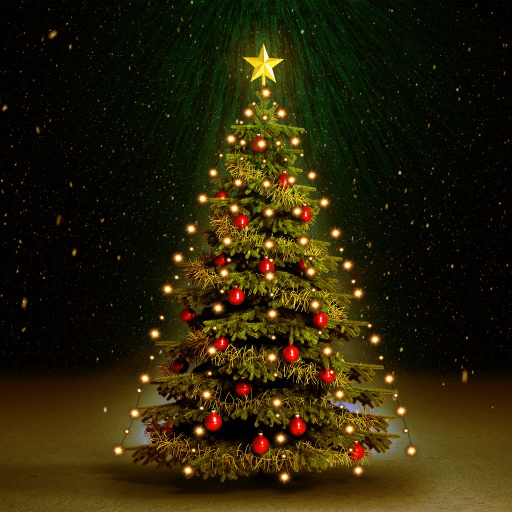 Weihnachtsbaum-Lichternetz mit 150 LEDs 150 cm Weihnachtsbaum-Lichternetz mit 150 LEDs 150 cm