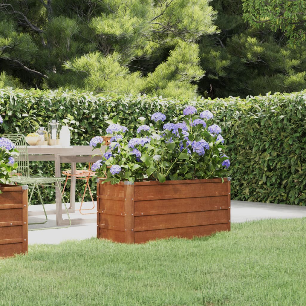 Hochbeet Rostig 100x40x45 cm Cortenstahl Hochbeet Rostig 100x40x45 cm Cortenstahl