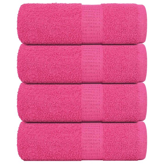 Gästetücher 4 Stk. Rosa 30x50 cm 360 g/m² 100% Baumwolle