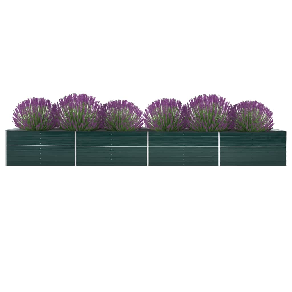 Garten-Hochbeet Verzinkter Stahl 600x80x45 cm Grün Garten-Hochbeet Verzinkter Stahl 600x80x45 cm Grün