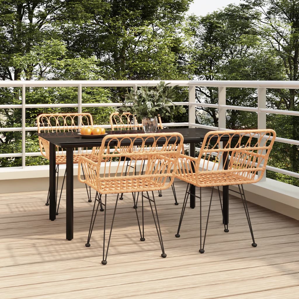 5-tlg. Garten-Essgruppe Poly Rattan 5-tlg. Garten-Essgruppe Poly Rattan