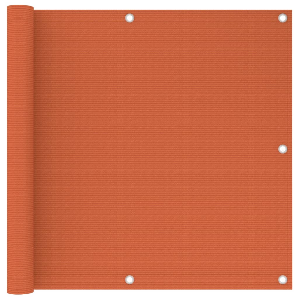 Balkon-Sichtschutz Orange 90x500 cm HDPE