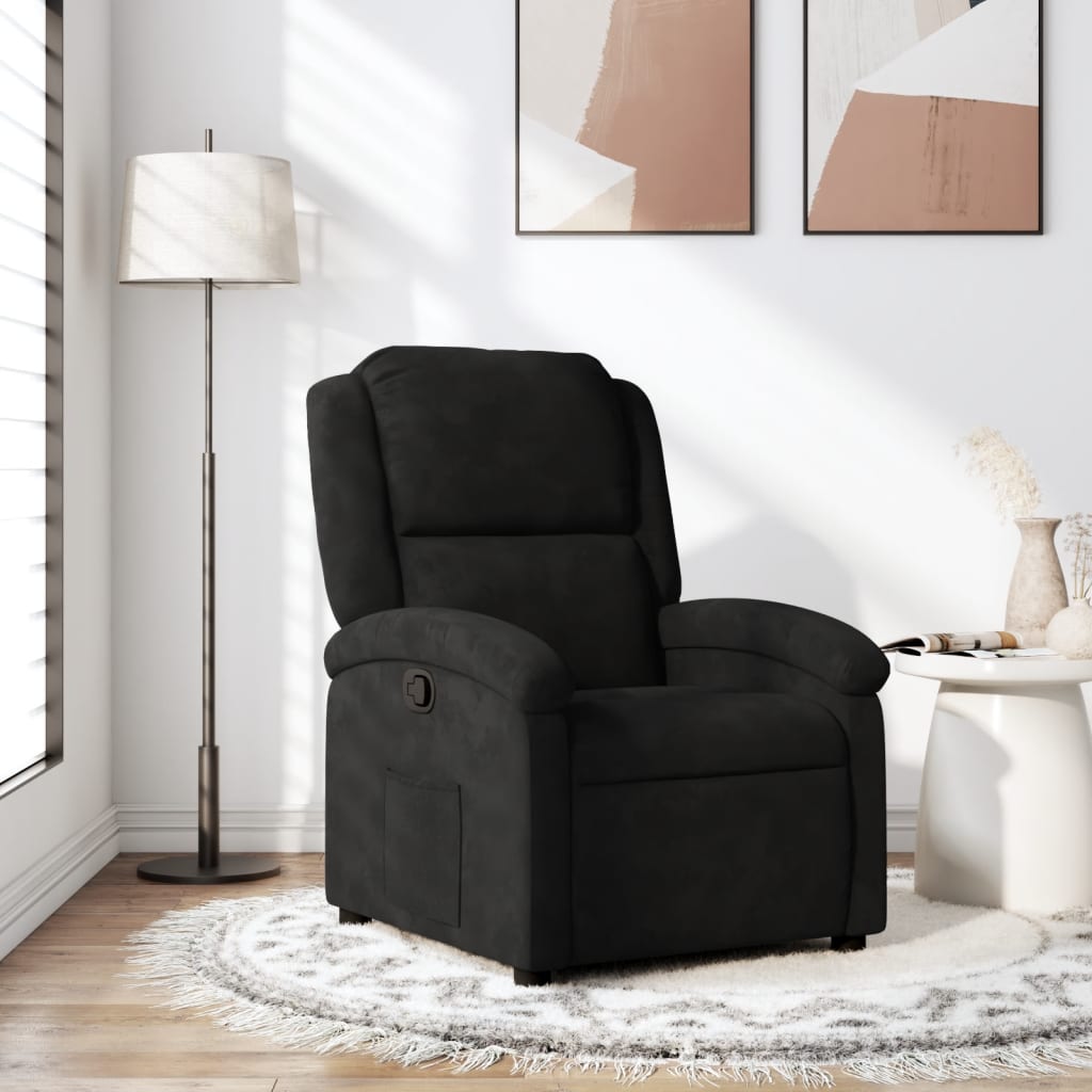 Relaxsessel Schwarzer Samt
