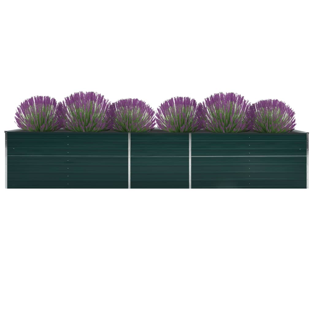 Garten-Hochbeet Verzinkter Stahl 400x80x45 cm Grün Garten-Hochbeet Verzinkter Stahl 400x80x45 cm Grün