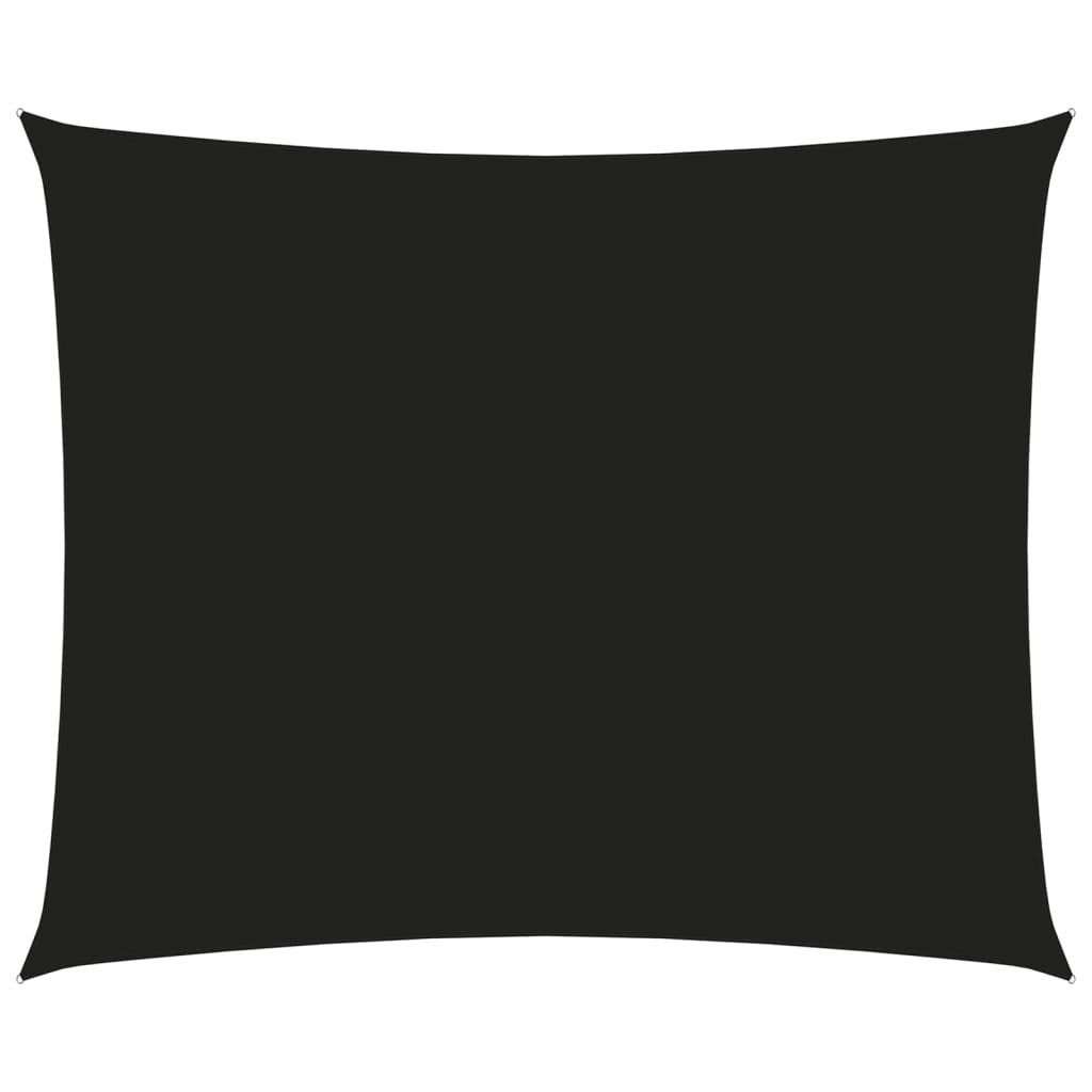 Sonnensegel Oxford-Gewebe Rechteckig 4x5 m Schwarz