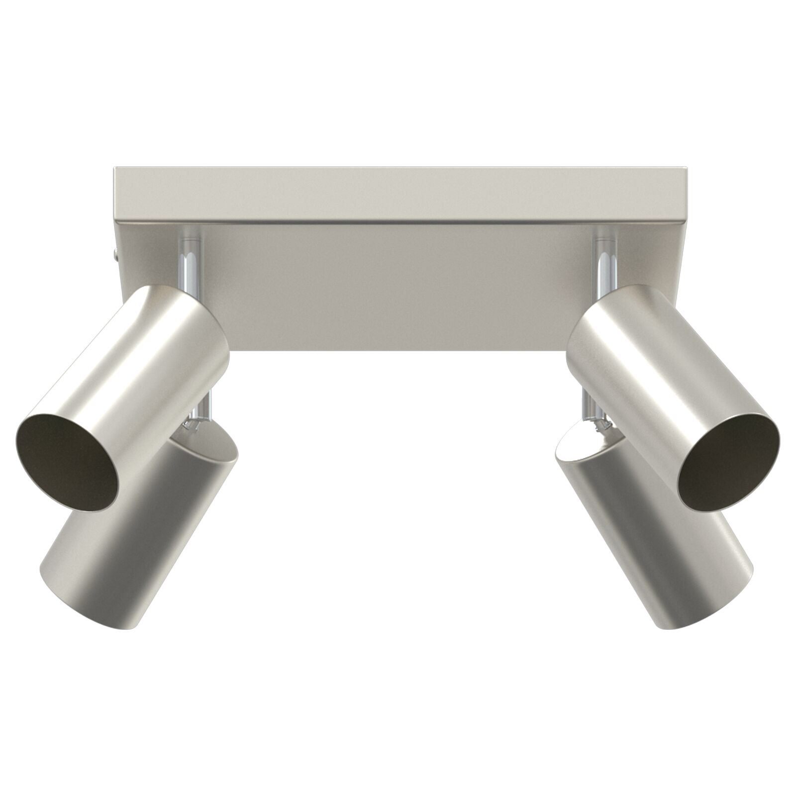 Deckenstrahler 4-Wege verstellbar Gebürstetes Nickel GU10