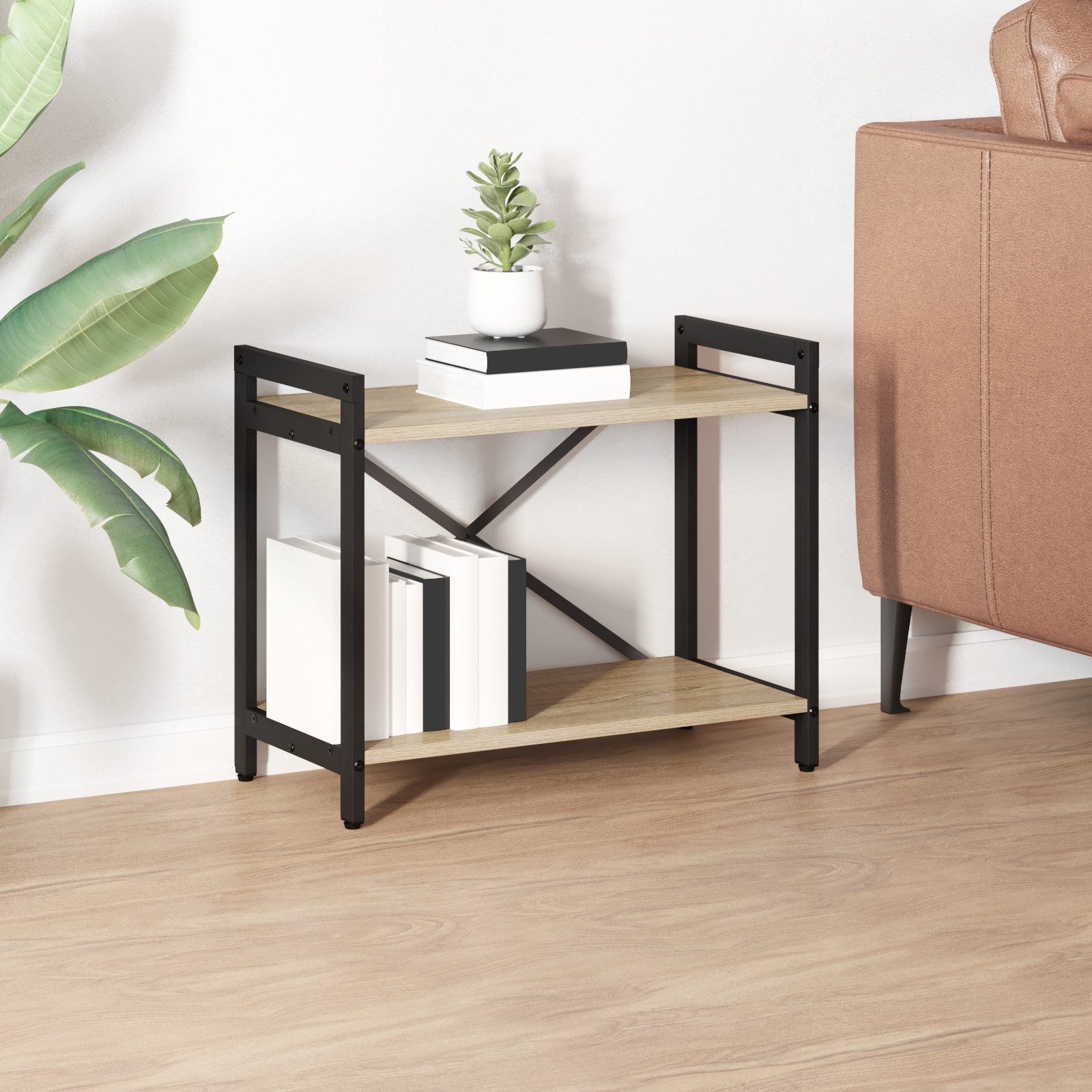 Bücherregal Sonoma Eiche 60 x 30 x 48,5 cm Holzwerkstoff