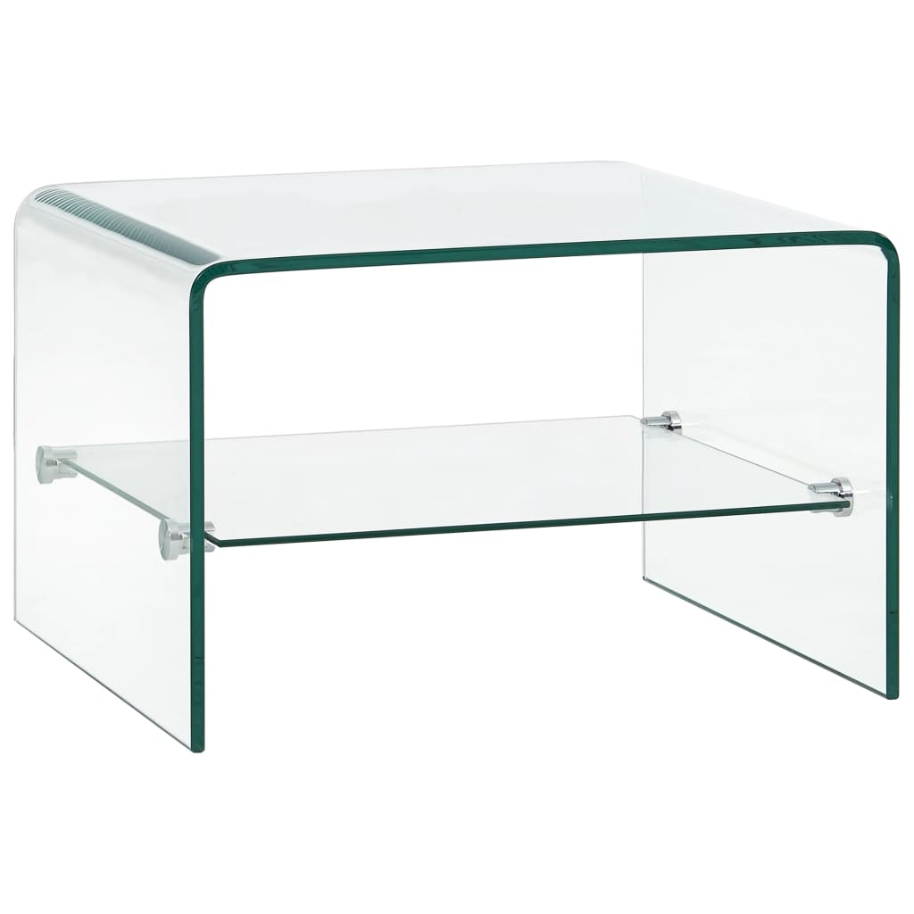 Couchtisch Transparent 50×45×33 cm Hartglas