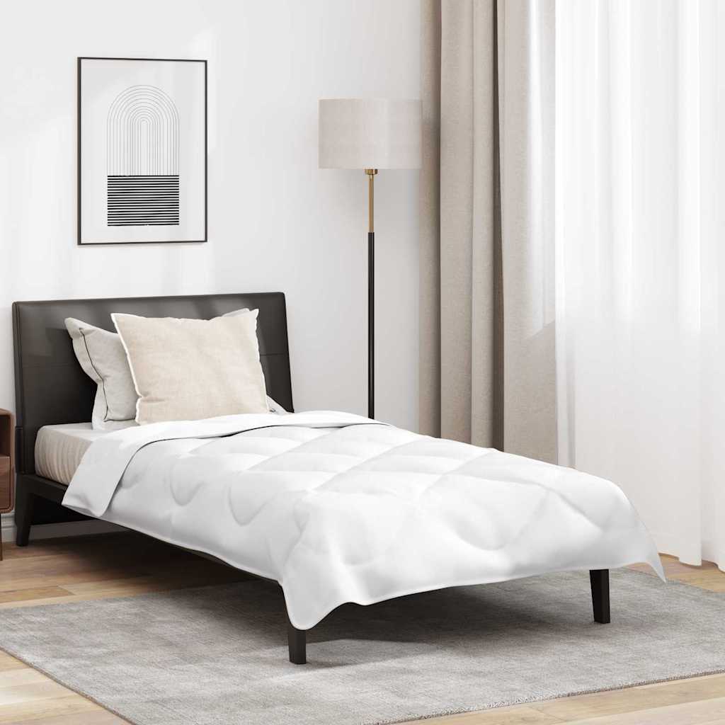 Winter Bettdecke Set mit Kissen 2 pcs Weiß 140 x 200 cm Mikrofaser