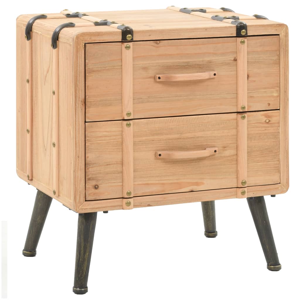 Nachttisch Massiv Tannenholz 50 x 35 x 57 cm