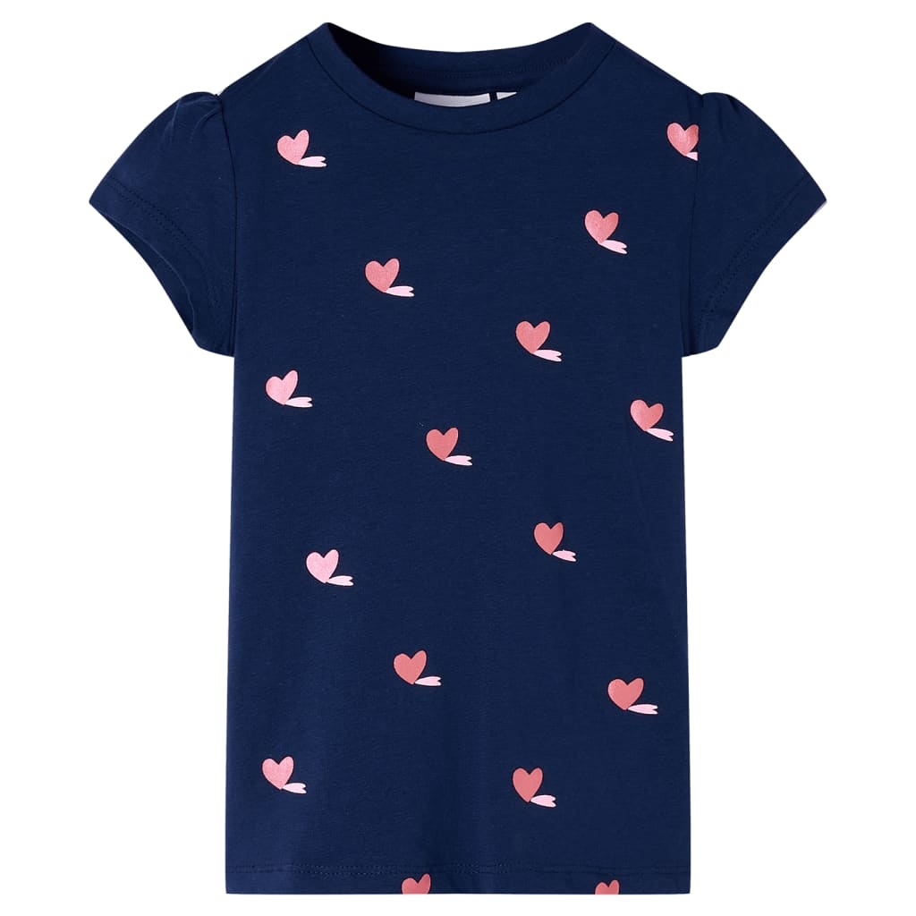Kinder-T-Shirt Marineblau 128 Kinder-T-Shirt Marineblau 128