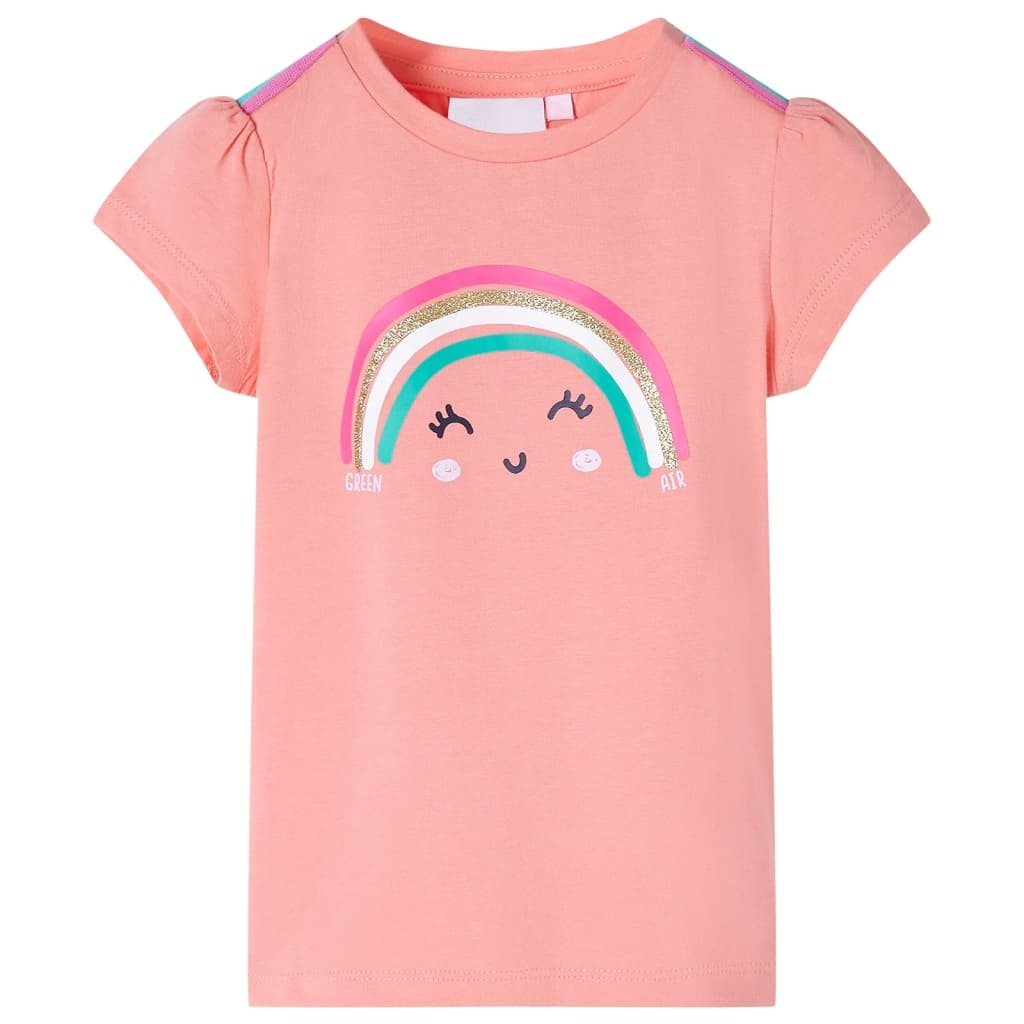 Kinder-T-Shirt Korallenrosa 116 Kinder-T-Shirt Korallenrosa 116