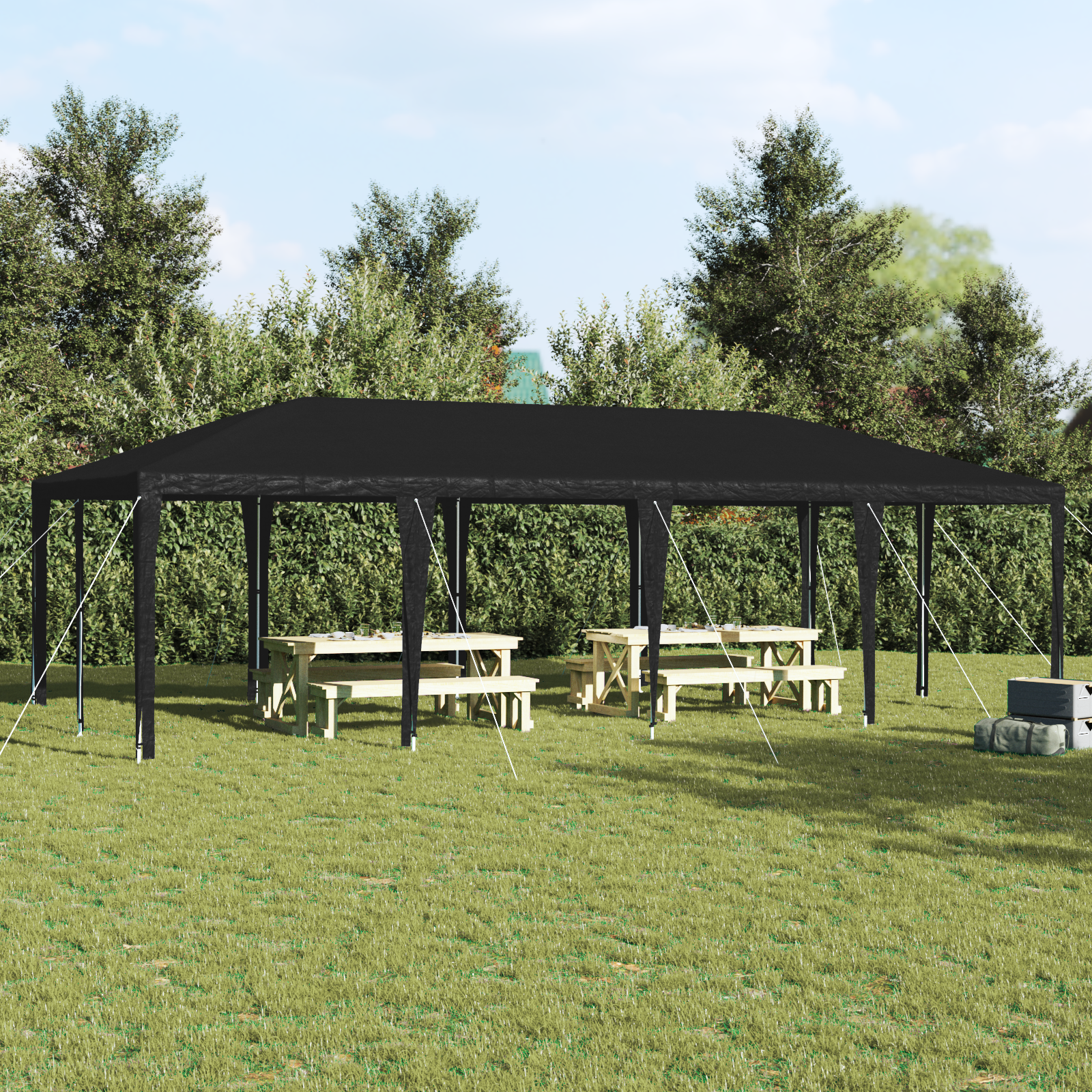 Party-Zelt Anthrazit 8x4 m PE