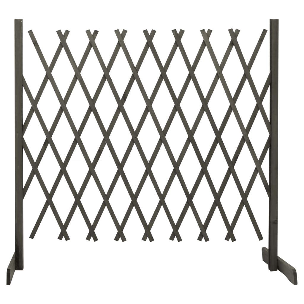 Garten-Rankzaun Grau 180x100 cm Massivholz Tanne Garten-Rankzaun Grau 180x100 cm Massivholz Tanne