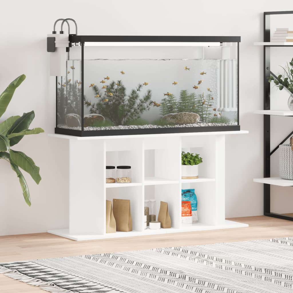 Aquariumständer Weiß 120x40x60 cm Holzwerkstoff Aquariumständer Weiß 120x40x60 cm Holzwerkstoff
