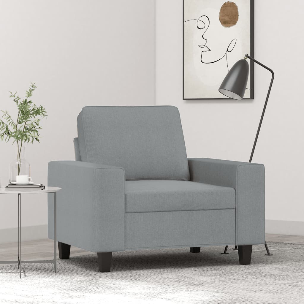 Sessel Hellgrau 60 cm Stoff Sessel Hellgrau 60 cm Stoff
