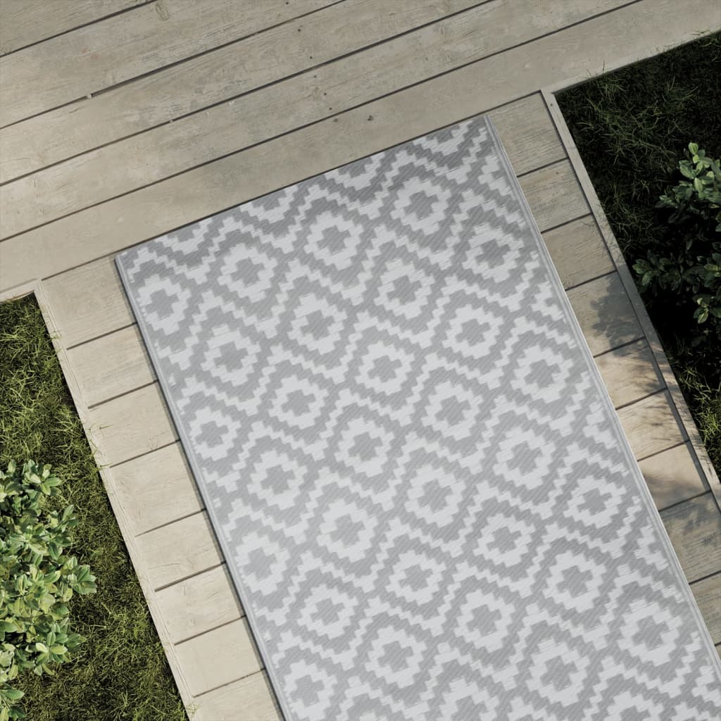 Outdoor-Teppich Grau 80x150 cm PP