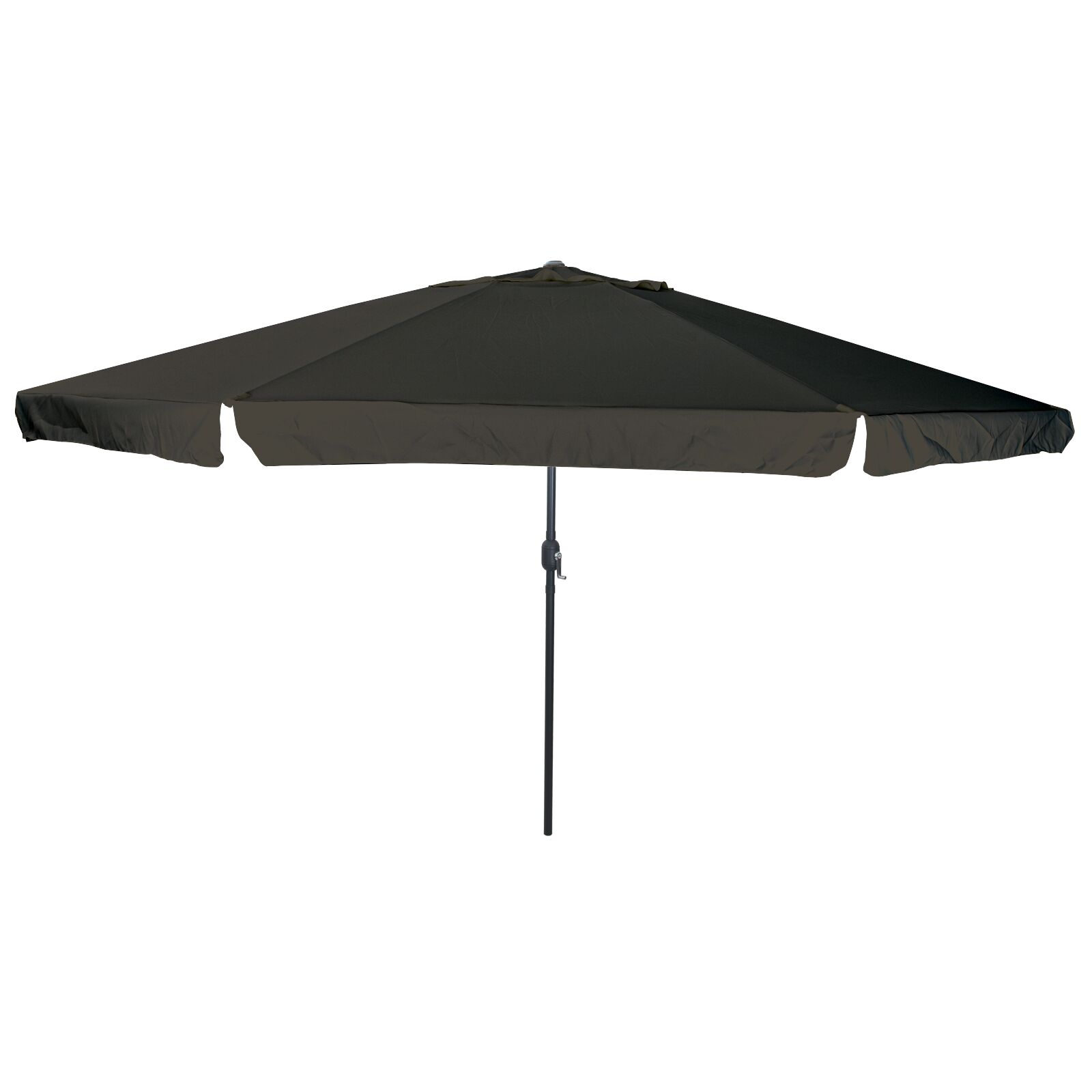 Gartenparasol Ø395x245 cm Schwarz