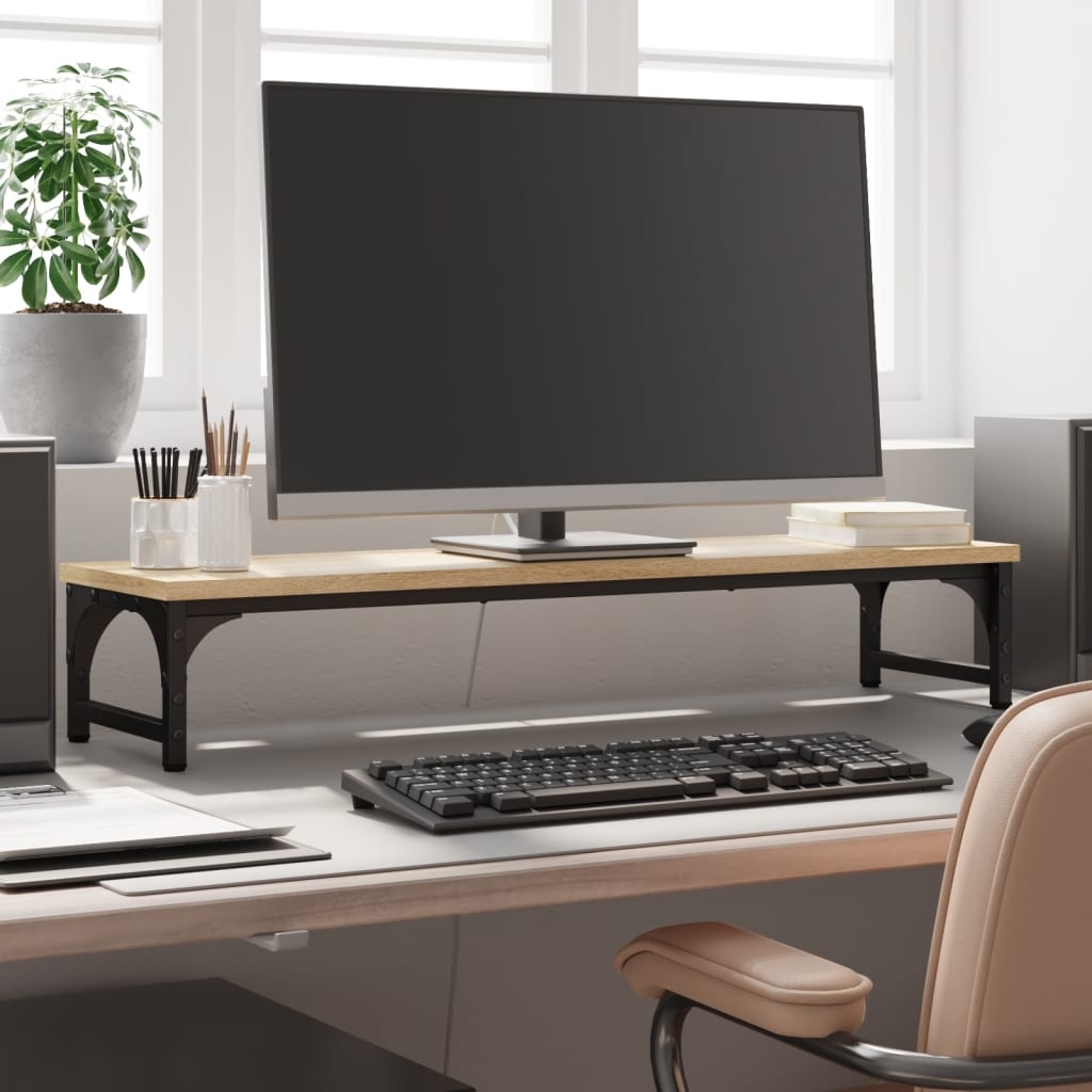 Monitorständer Sonoma-Eiche 85x23x15,5 cm Holzwerkstoff Monitorständer Sonoma-Eiche 85x23x15,5 cm Holzwerkstoff