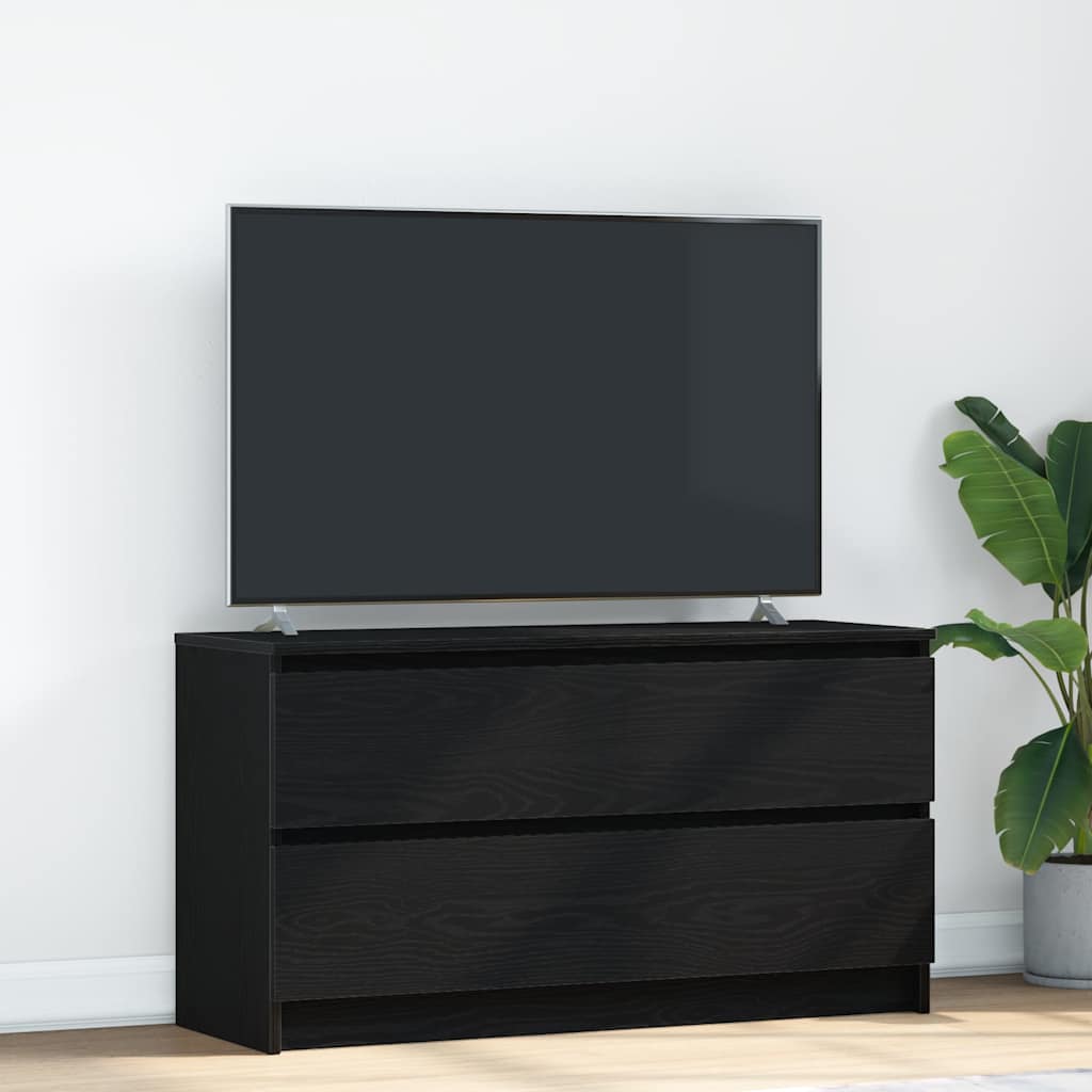 TV-Schrank Schwarz 100x35x54 cm Holzwerkstoff