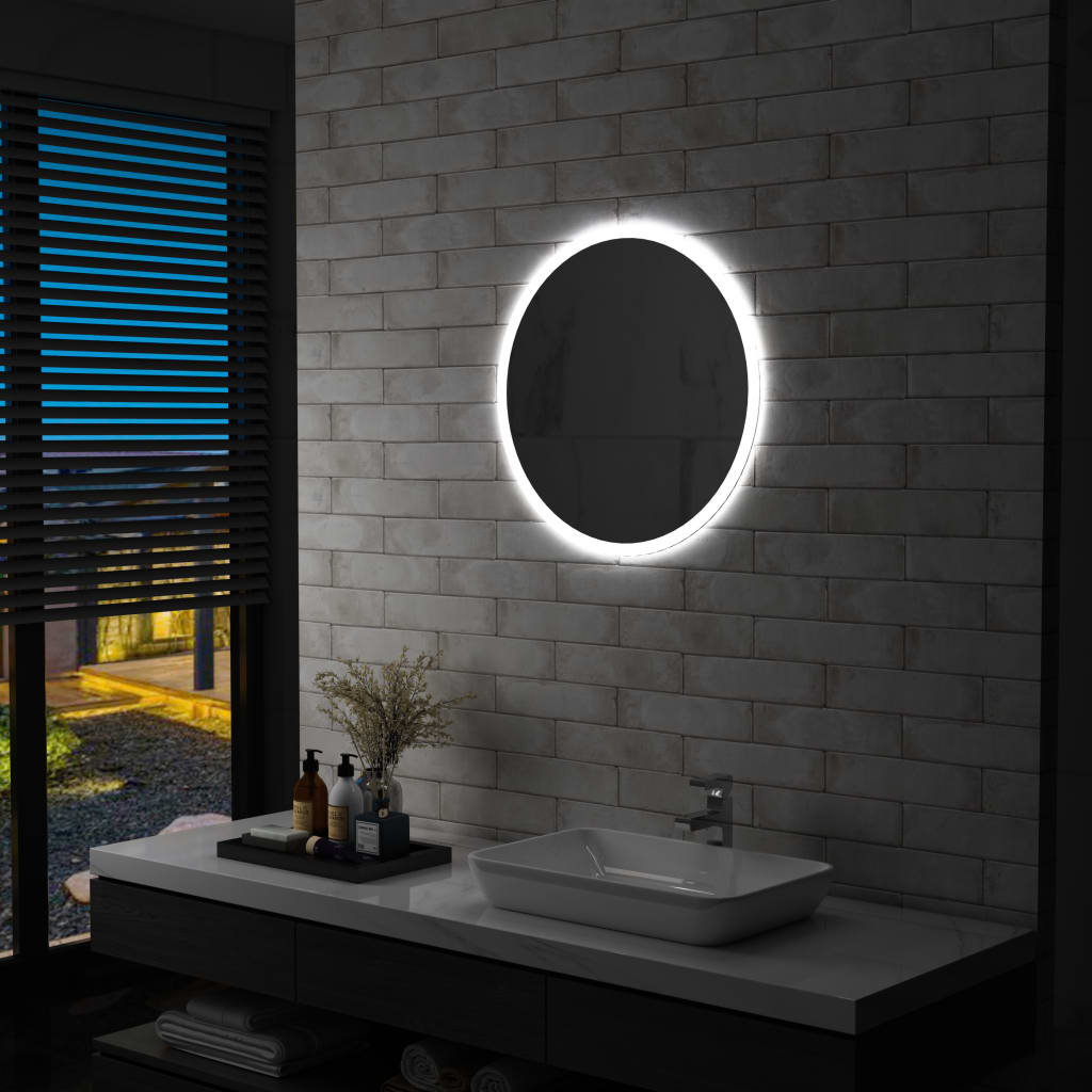 Badezimmerspiegel mit LED 60 cm