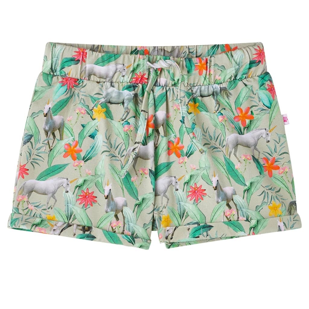 Kindershorts mit Kordelzug Hellkhaki 116 Kindershorts mit Kordelzug Hellkhaki 116