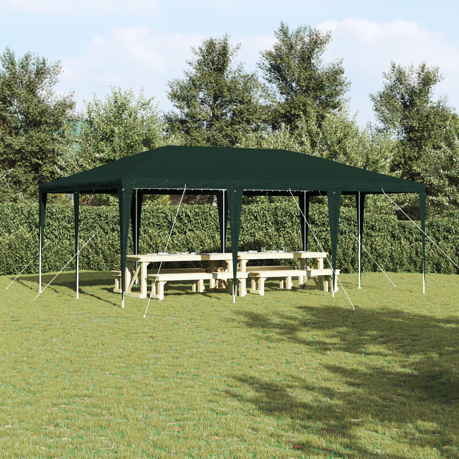 Party-Zelt Grün 6x4 m PE