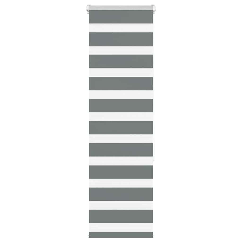 Zebra Jalousie Dunkelgrau 45x150cm Stoffbreite 40,9cm Polyester