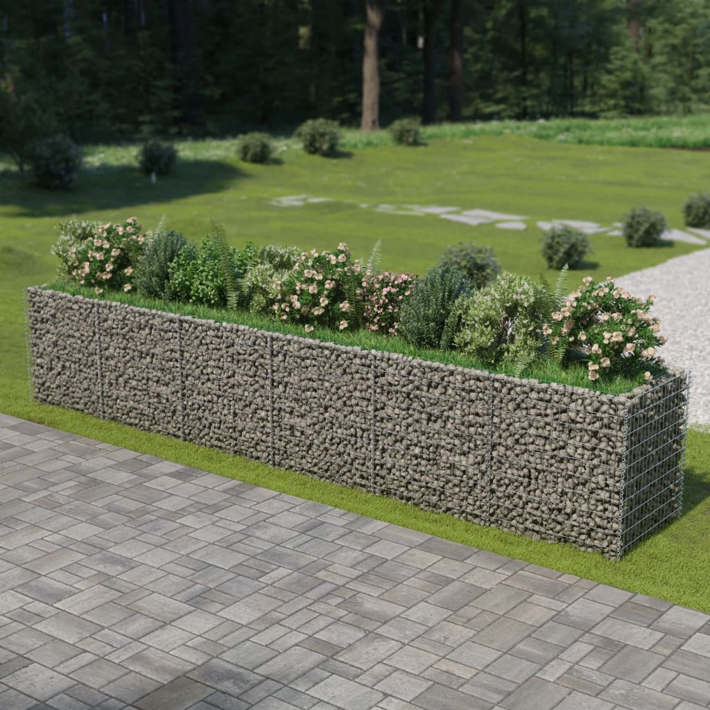 Gabionen-Hochbeet Verzinkter Stahl 540×90×100 cm Gabionen-Hochbeet Verzinkter Stahl 540×90×100 cm