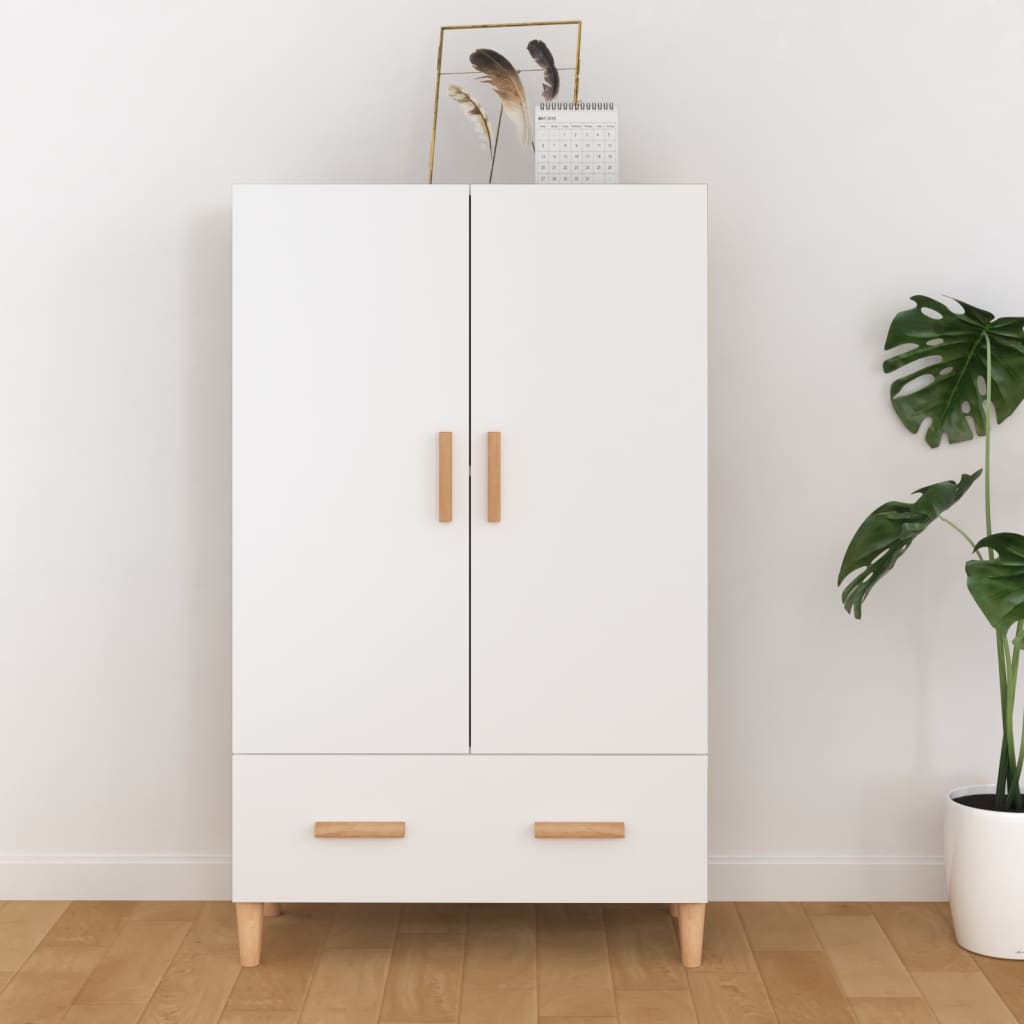 Highboard Weiß 70x31x115 cm Holzwerkstoff