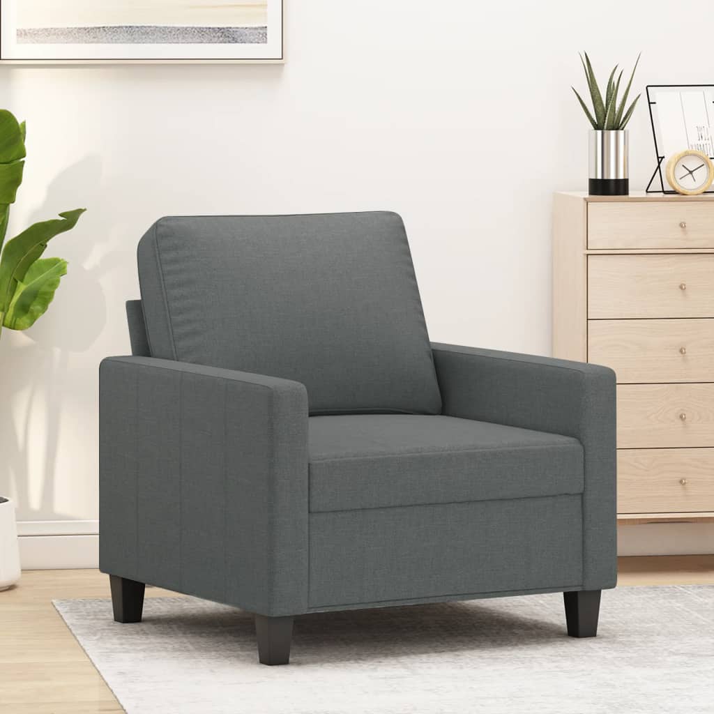 Sofasessel Dunkelgrau 60 cm Stoff Sofasessel Dunkelgrau 60 cm Stoff