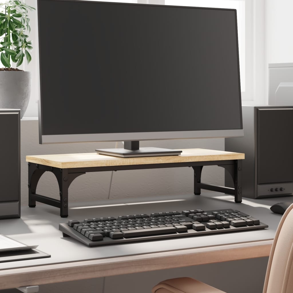 Monitorständer Sonoma-Eiche 55x23x14 cm Holzwerkstoff Monitorständer Sonoma-Eiche 55x23x14 cm Holzwerkstoff