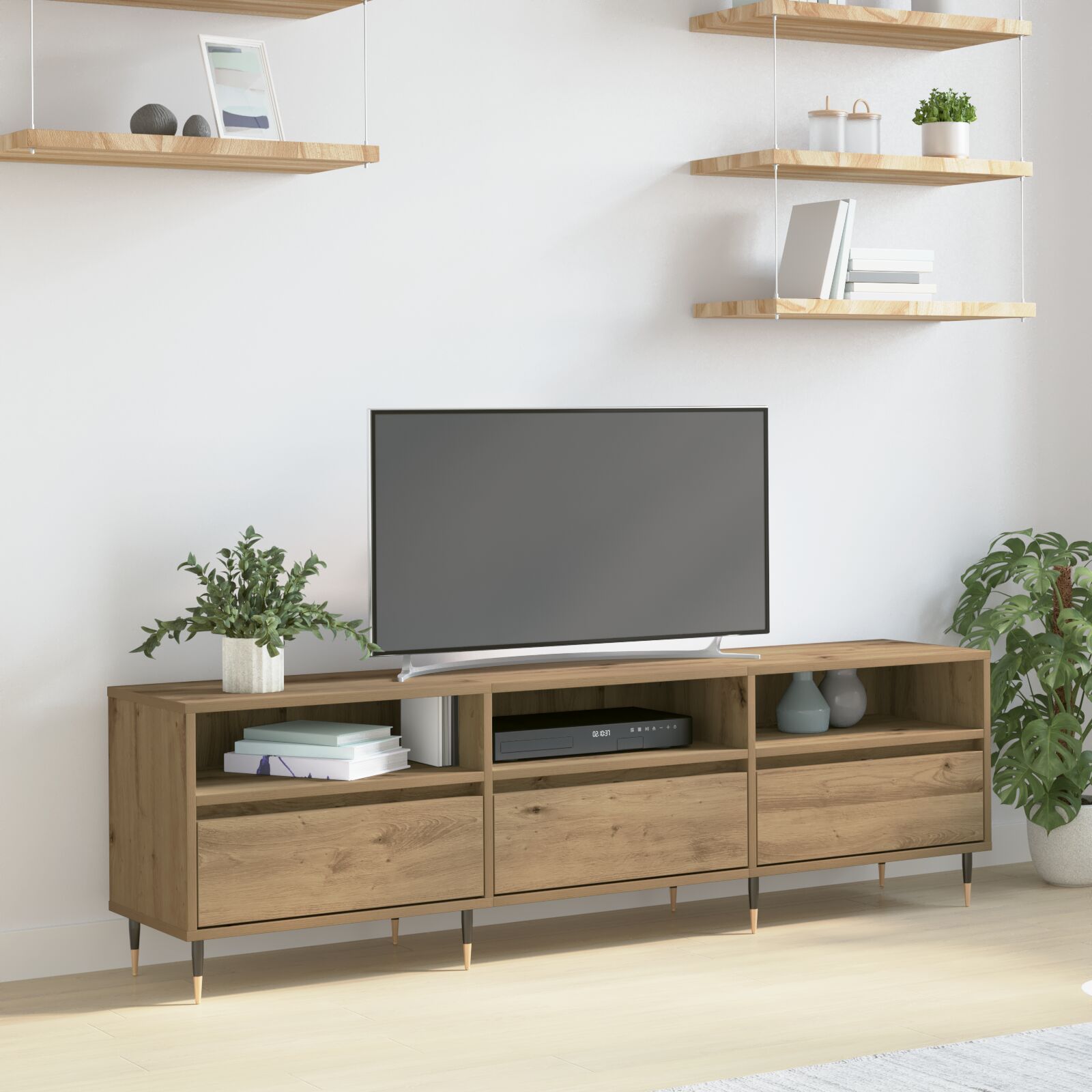 TV-Schrank Artisan Eiche 150x30x44,5 cm Holzwerkstoff