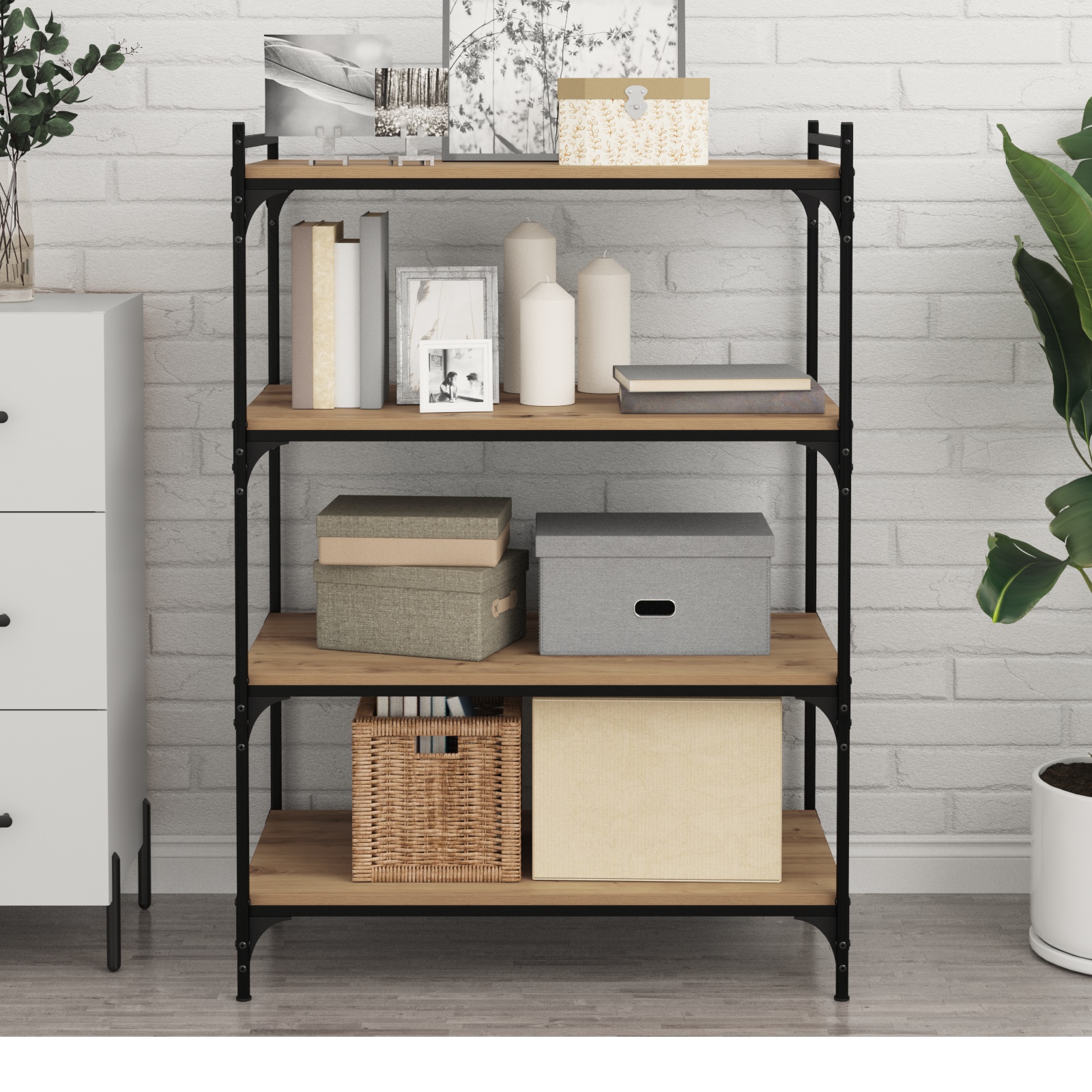 Bücherregalbrett 4 pcs Braun 100 x 40 x 1.5cm Spanplatte